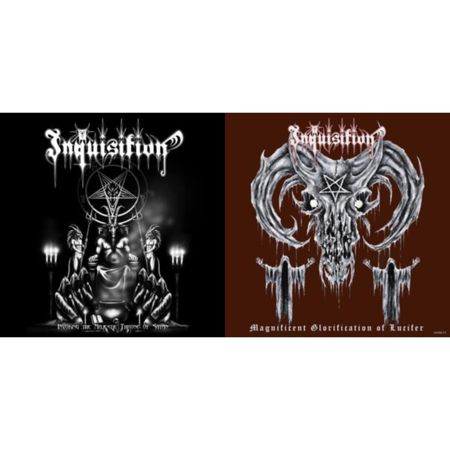 Invoking The Majestic Throne Of Satan (Purple LP Vinyl) & Magnificent Glorification Of Lucifer (Purple LP Vinyl)