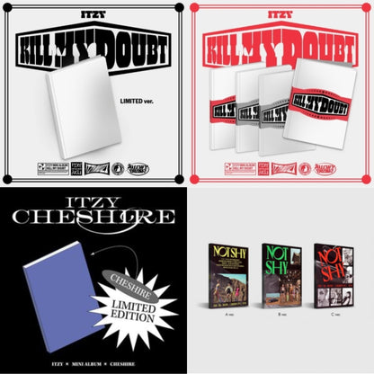 This is a 4 CD SKU bundle.
1.This CD is brand new.Format: CDMusic Style: K-popThis item's title is: Kill My Doubt (Limited Edition)Artist: ItzyLabel: JYP ENT.Barcode: 8809755505417Release Date: 7/31/2023
2.This CD is brand new.