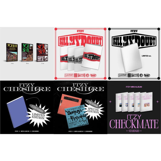 Not Shy & Kill My Doubt (Standard) & Kill My Doubt (Limited Edition) & Cheshire (Limited Edition) & Cheshire Special Edition (Special Edition) & Checkmate (Standard Edition)