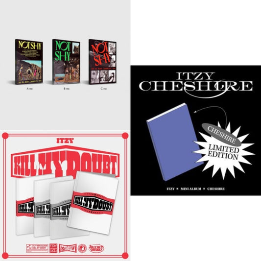 This is a 3 CD SKU bundle.
1.This CD is brand new.Format: CDMusic Style: Synth-popThis item's title is: Not ShyArtist: ItzyLabel: JYP ENT.Barcode: 8809633189067Release Date: 11/10/2022
2.This CD is brand new.