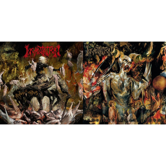 Profane Nexus (Swamp Green With Red, White & Black Splatter LP Vinyl) & Infernal Storm (Translucent Gold With Swamp Green, Red & White Splatter LP Vinyl)