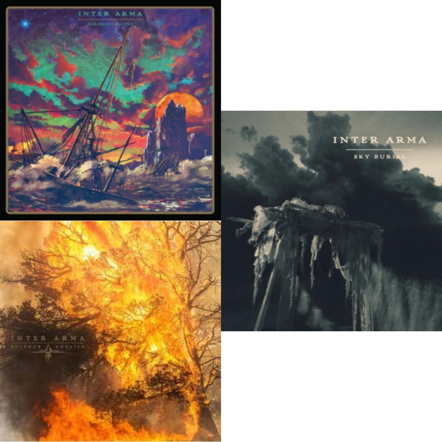 This is a 3 LP Vinyl SKU bundle.
1.This LP Vinyl is brand new.Format: LP VinylMusic Style: Doom MetalThis item's title is: Paradise Gallows (Mint Green & Grimace Purple Galaxy Merge Vinyl/2LP)Artist: Inter ArmaLabel: RELAPSEBarcode: 781676511112Release Date: 9/22/2023
2.