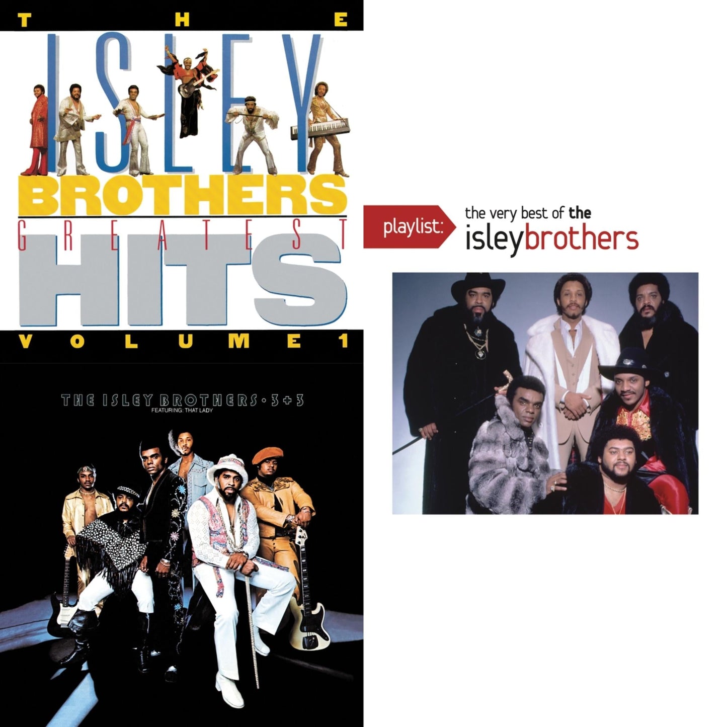Isley Brothers Greatest Hits Vol.1 & 3 Plus 3 & Playlist: Very Best Of Isley Brothers