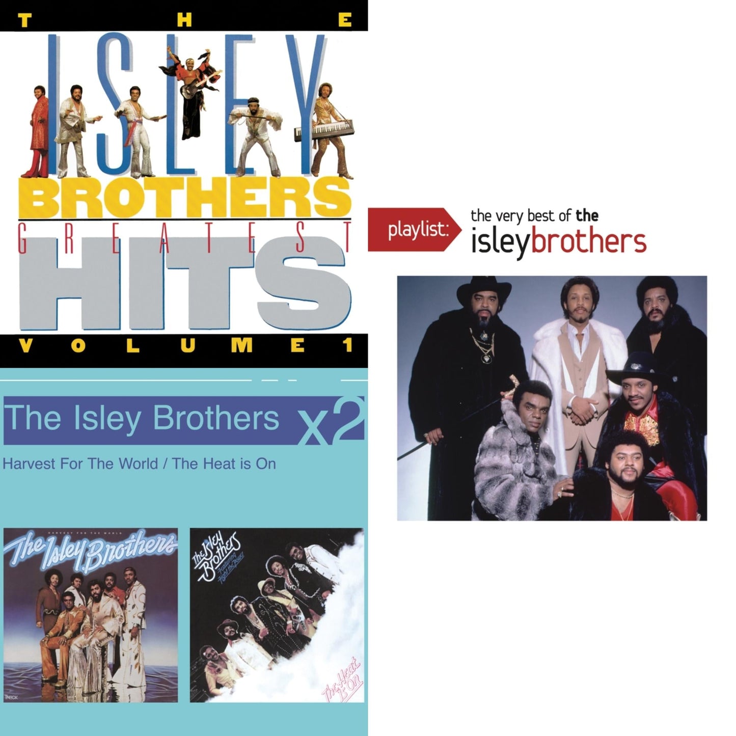 Isley Brothers Greatest Hits Vol.1 & Heat Is On & Playlist: Very Best Of Isley Brothers
