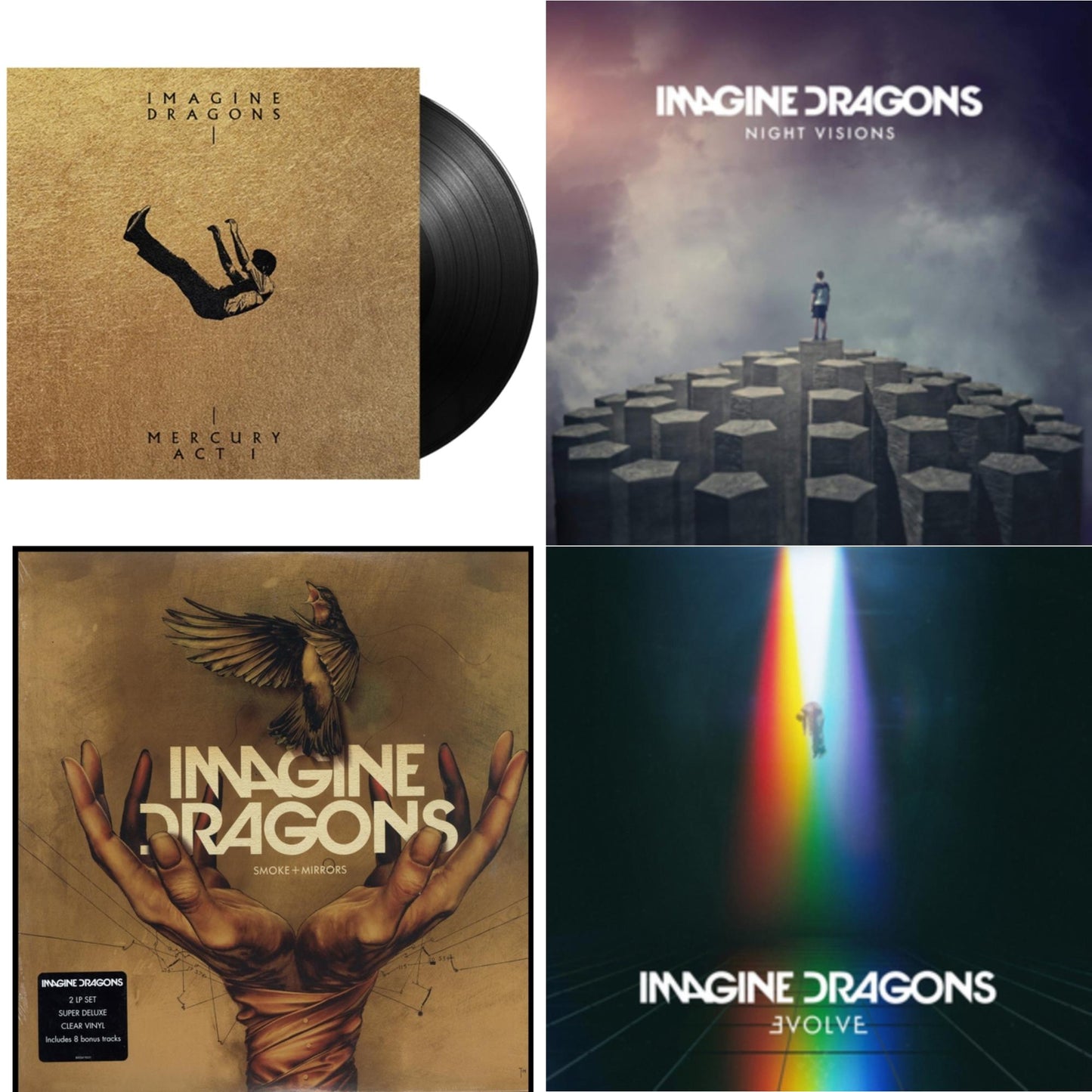 Mercury – Act 1 & Night Visions & Smoke + Mirrors (Deluxe Edition) & Evolve
