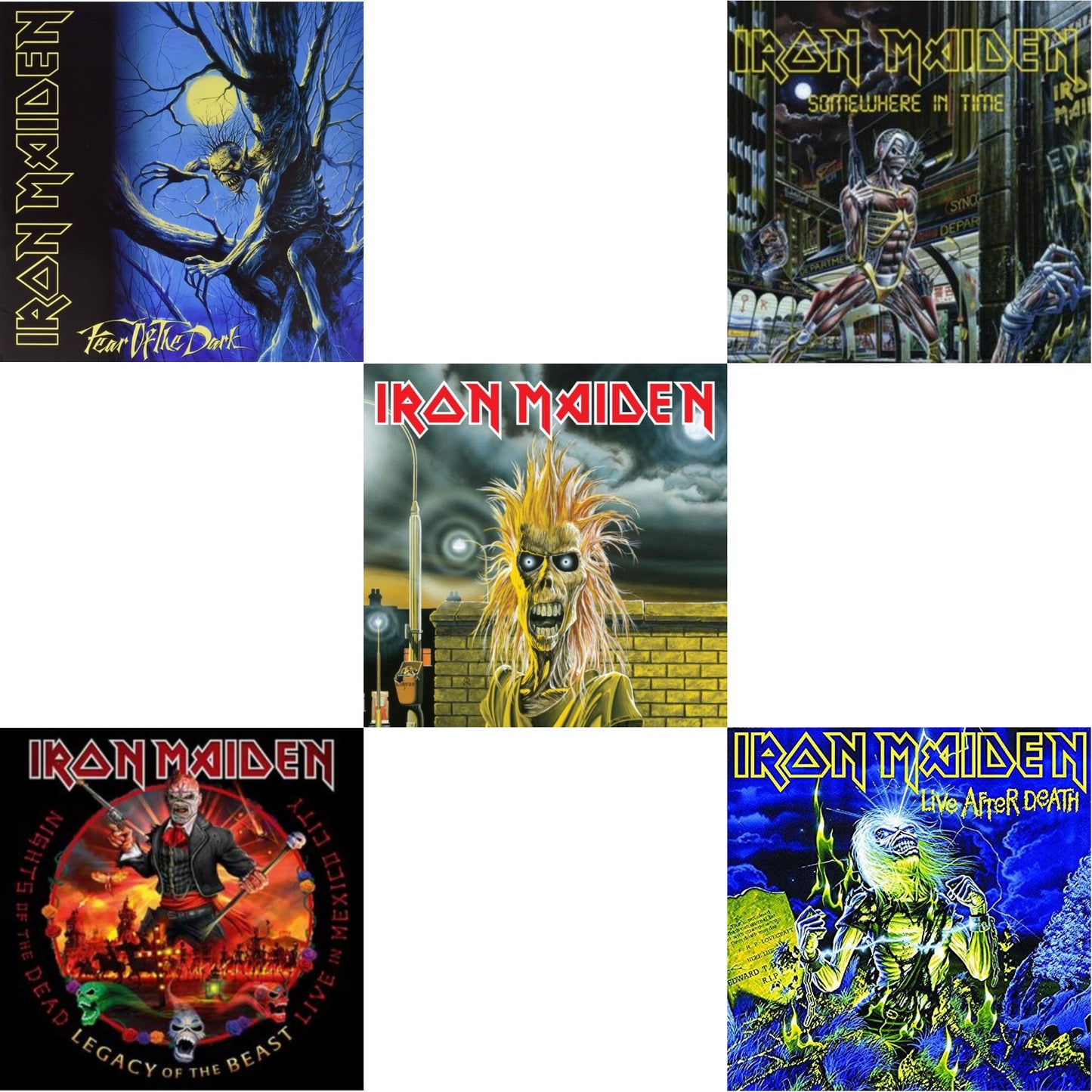 Fear Of The Dark & Nights Of The Dead, Legacy Of The Beast: Live In Mexico City (X) (3LP/180G) & Iron Maiden (2015 Remaster) & Somewhere In Time & Live After Death
