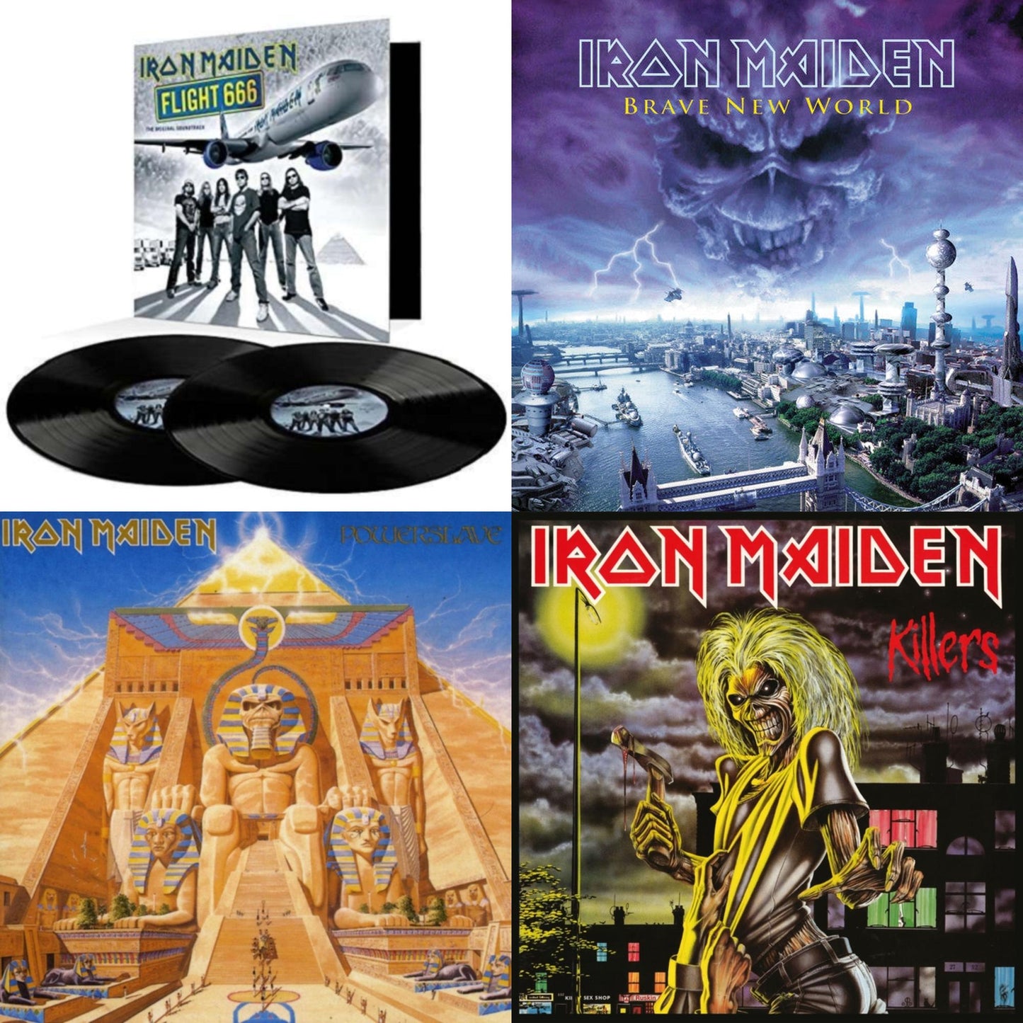 Flight 666 & Brave New World & Powerslave (180G) (2015 Remaster) & Killers (180G/2015 Remaster)