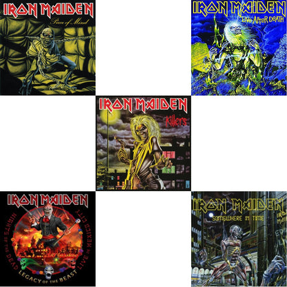 This is a 5 LP Vinyl SKU bundle.
1.This LP Vinyl is brand new.Format: LP VinylMusic Style: Heavy MetalThis item's title is: Piece Of MindArtist: Iron MaidenLabel: SANCTUARY RECORDS (BMG)Barcode: 881034121516Release Date: 6/1/2012
2.This LP Vinyl is brand new.
