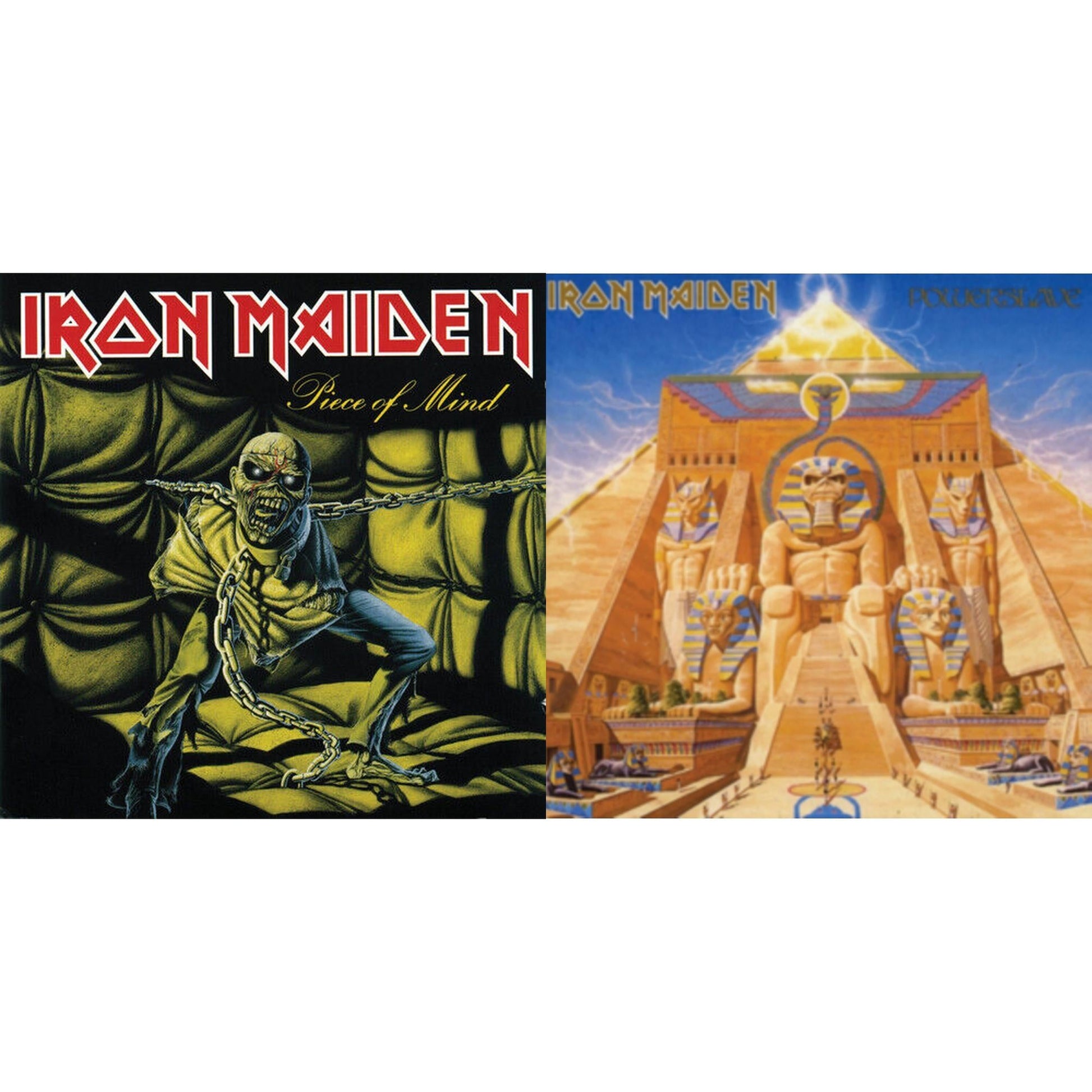 This is a 2 LP Vinyl SKU bundle.
1.This LP Vinyl is brand new.Format: LP VinylMusic Style: Heavy MetalThis item's title is: Piece Of MindArtist: Iron MaidenLabel: SANCTUARY RECORDS (BMG)Barcode: 881034121516Release Date: 6/1/2012
2.This LP Vinyl is brand new.