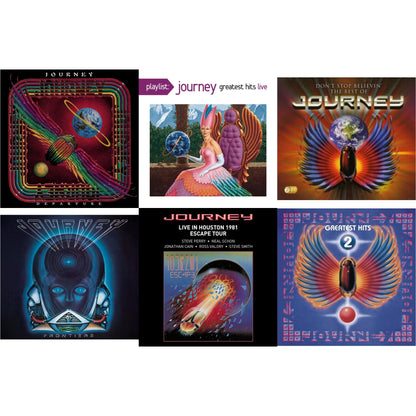 Departure & Dont Stop Believin: Best Of & Journey's Greatest Hits Vol.2 & Playlist: Journey Greatest Hits Live & Frontiers & Live In Houston 1981: The Escape Tour