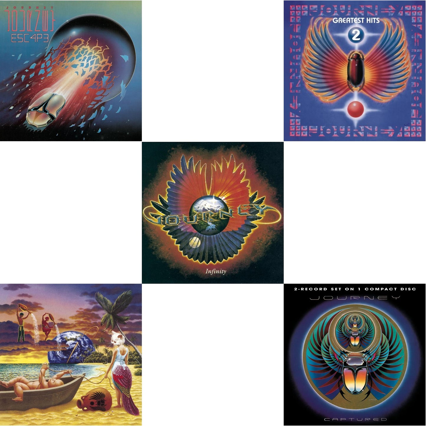 Trial By Fire & Journey's Greatest Hits Vol.2 & Captured & Infinity & Escape