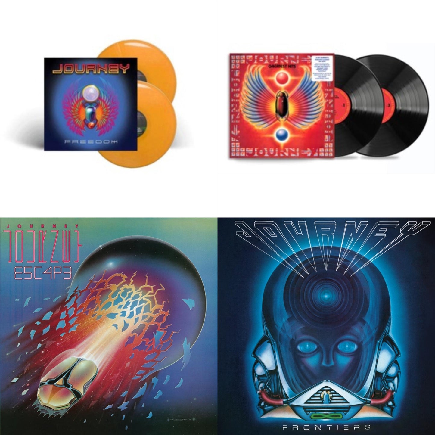 Escape (180G) & Frontiers 40Th Anniversary (LP/7 Inch) & Greatest Hits (Remastered) (2LP/180G) & Freedom (Orange LP Vinyl)
