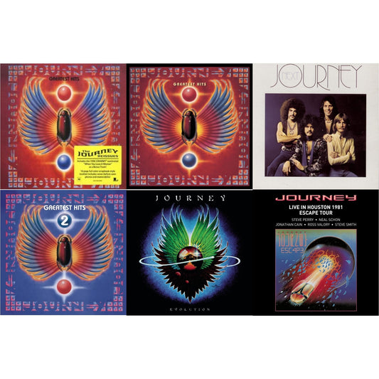 Greatest Hits & Greatest Hits & Next & Journey's Greatest Hits Vol.2 & Evolution & Live In Houston 1981: The Escape Tour