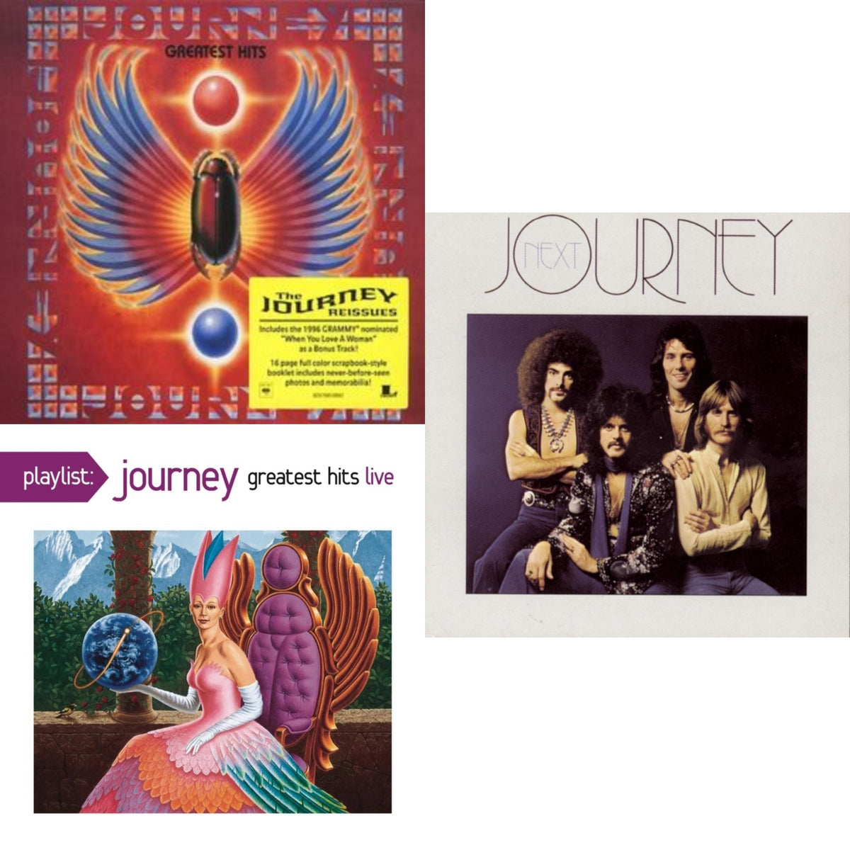 Journey - Greatest Hits & Next & Playlist: Journey Greatest Hits Live - CD Bundle