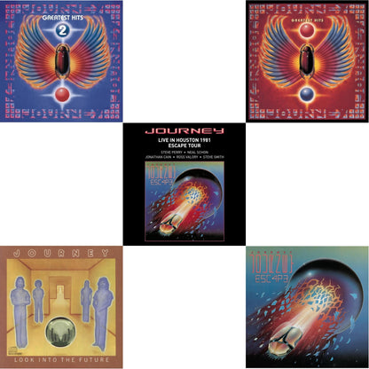 Greatest Hits & Look Into The Future & Journey's Greatest Hits Vol.2 & Escape & Live In Houston 1981: The Escape Tour