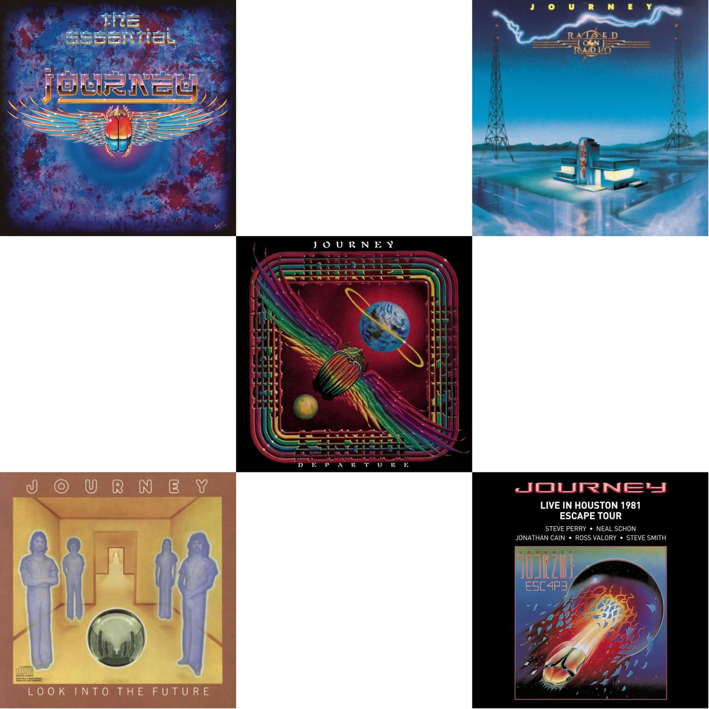 Essential Journey & Look Into The Future & Departure & Raised On Radio & Live In Houston 1981: The Escape Tour