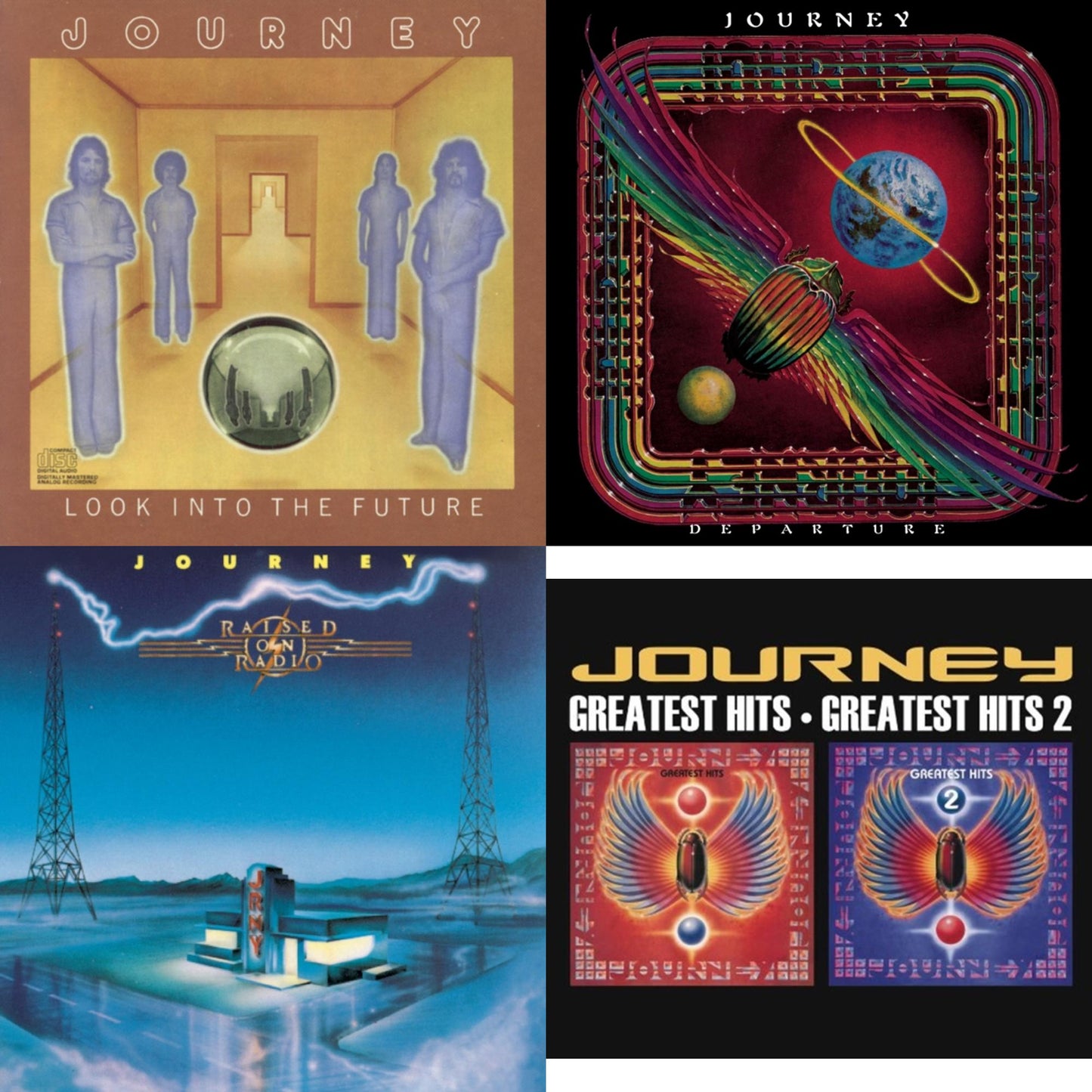 Look Into The Future & Departure & Raised On Radio & Greatest Hits 1 & 2