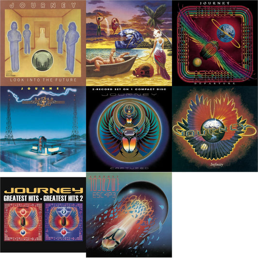 Look Into The Future & Trial By Fire & Departure & Raised On Radio & Captured & Infinity & Greatest Hits 1 & 2 & Escape