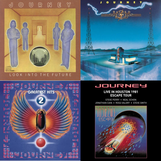 Look Into The Future & Raised On Radio & Journey's Greatest Hits Vol.2 & Live In Houston 1981: The Escape Tour