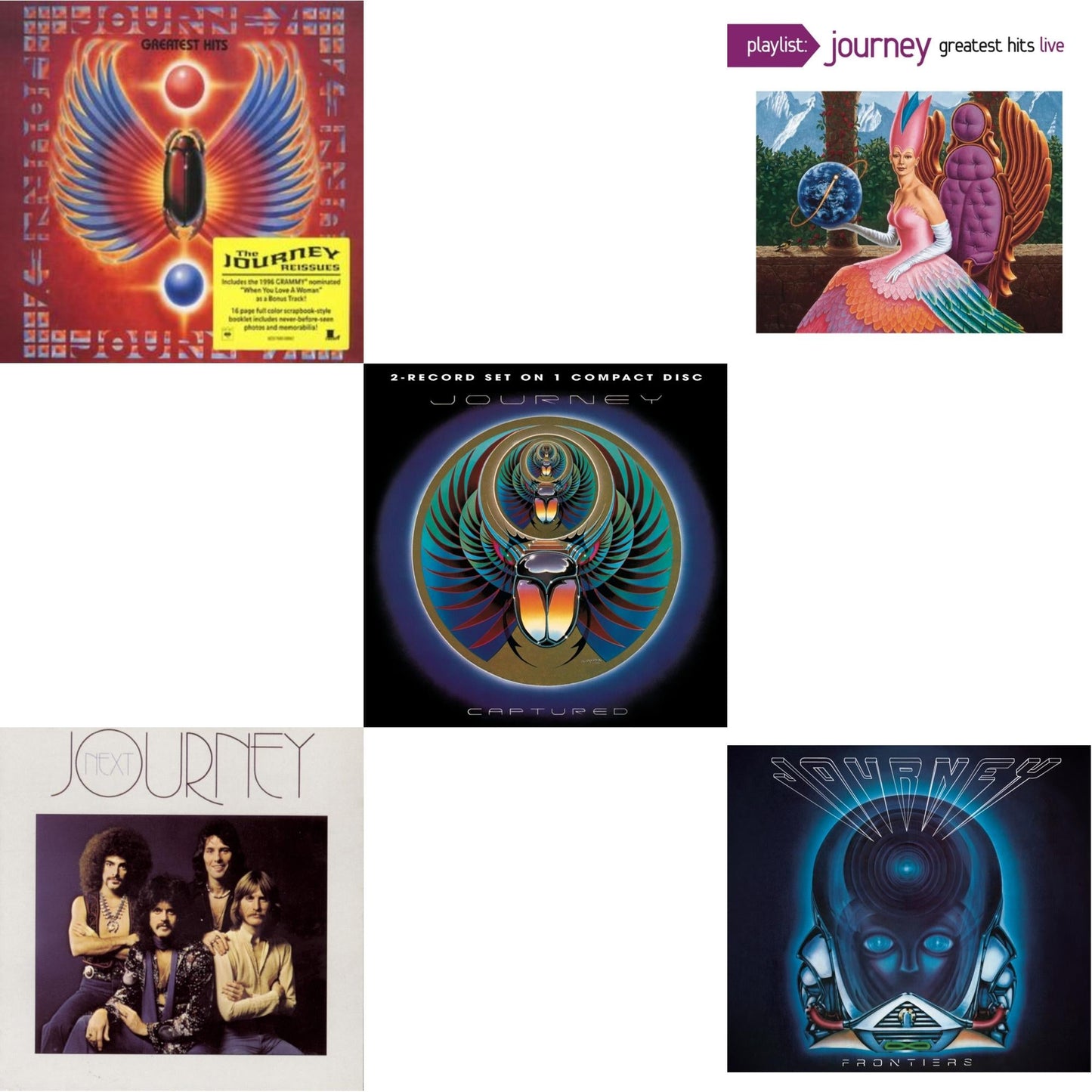 Greatest Hits & Next & Captured & Playlist: Journey Greatest Hits Live & Frontiers