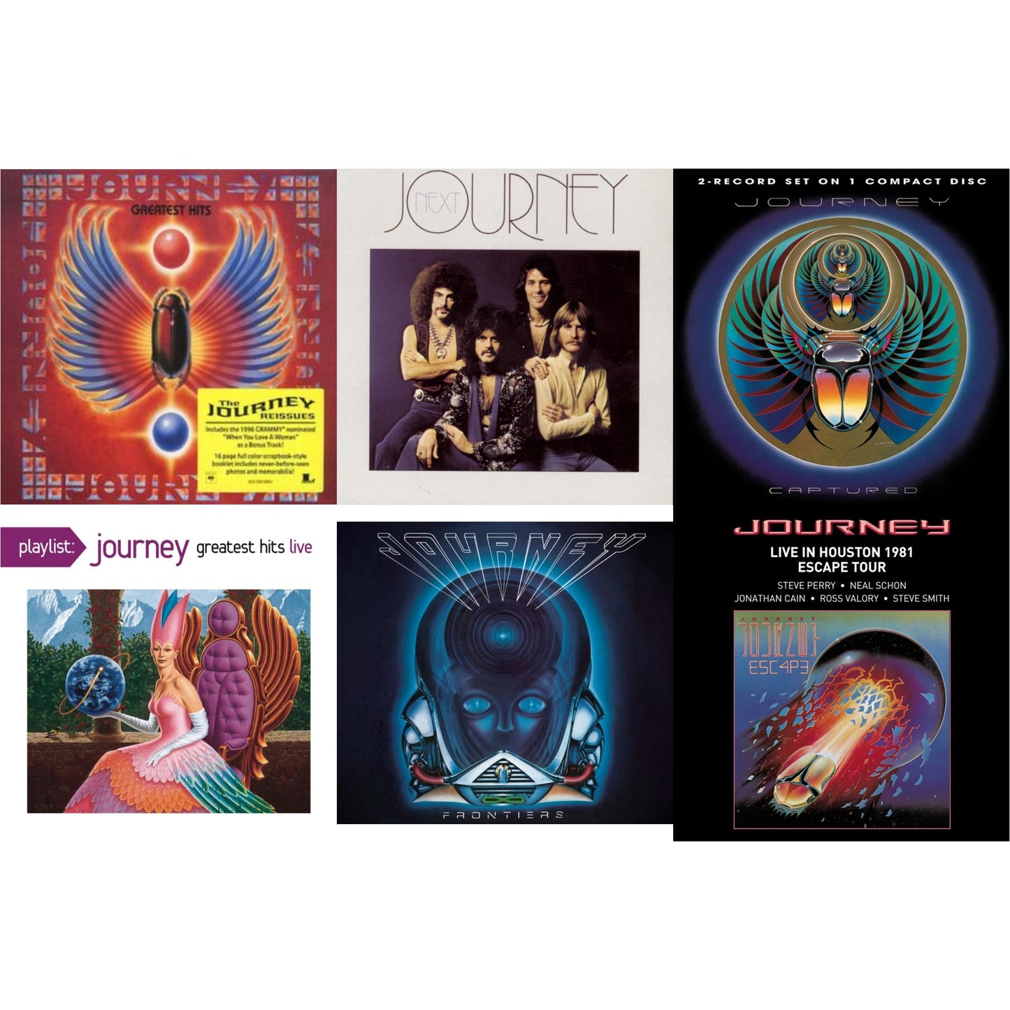 Greatest Hits & Next & Captured & Playlist: Journey Greatest Hits Live & Frontiers & Live In Houston 1981: The Escape Tour