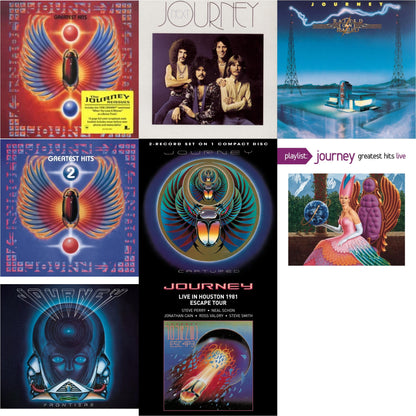 Greatest Hits & Next & Raised On Radio & Journey's Greatest Hits Vol.2 & Captured & Playlist: Journey Greatest Hits Live & Frontiers & Live In Houston 1981: The Escape Tour
