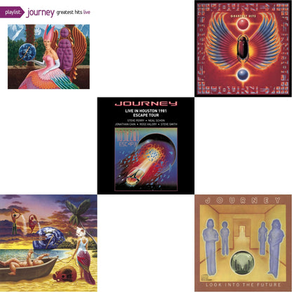 Journey - Greatest Hits & Look Into The Future & Trial By Fire & Playlist: Journey Greatest Hits Live & Live In Houston 1981: The Escape Tour - CD Bundle
