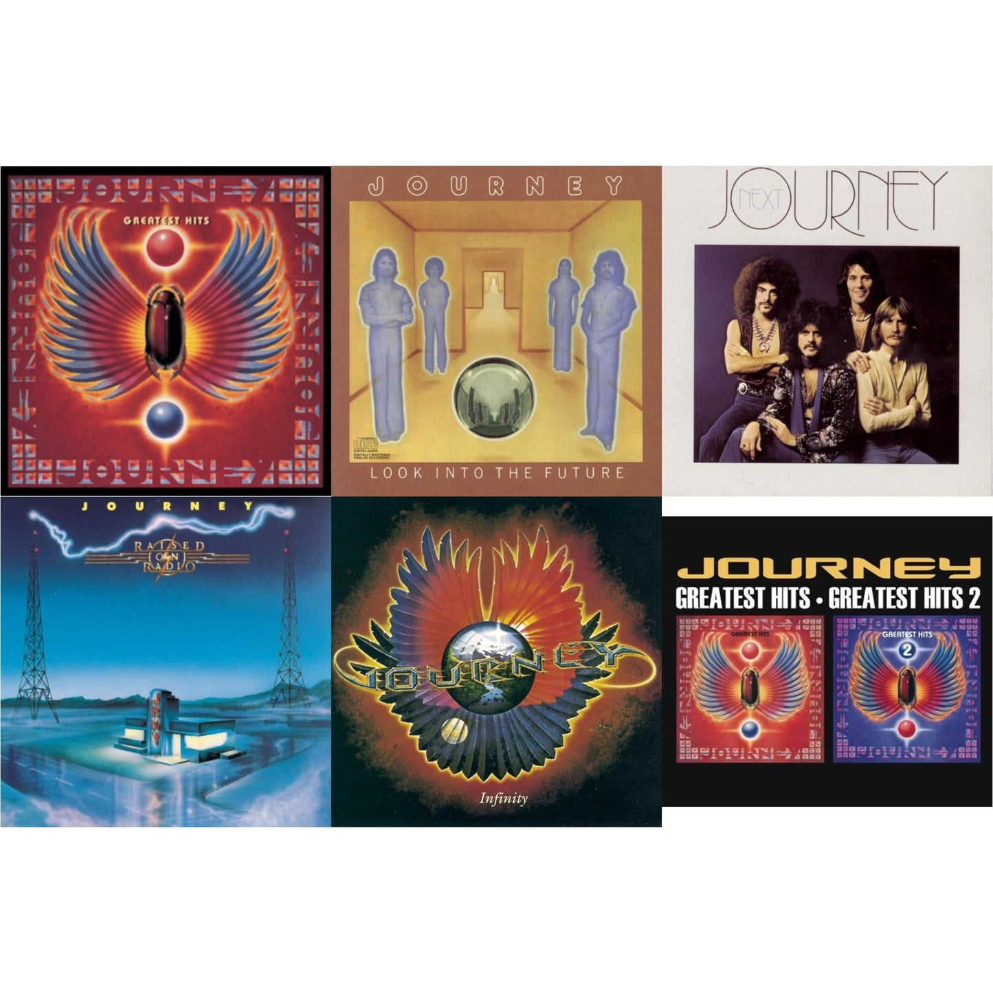Greatest Hits & Look Into The Future & Next & Raised On Radio & Infinity & Greatest Hits 1 & 2