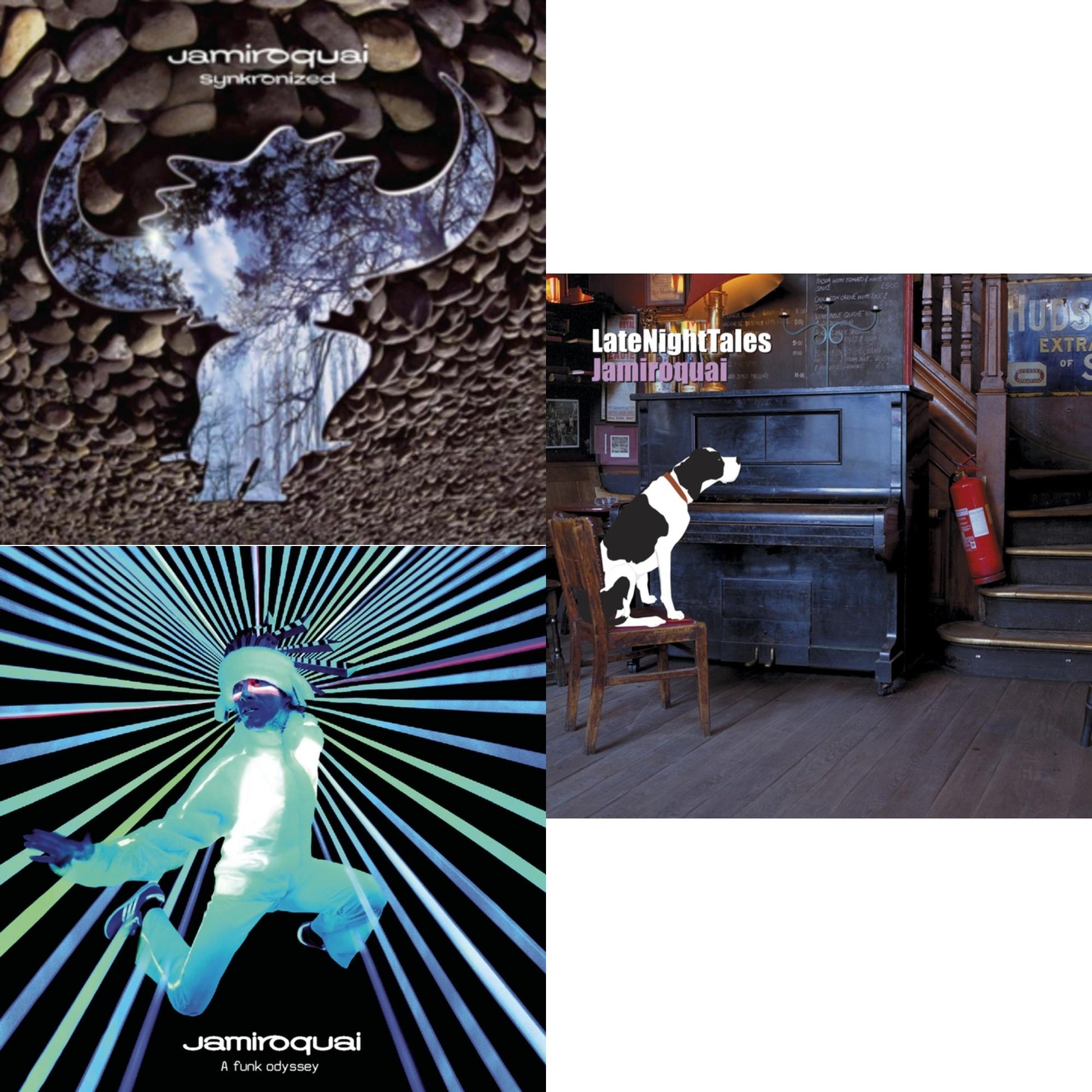 This is a 3 LP Vinyl SKU bundle.
1.This LP Vinyl is brand new.Format: LP VinylMusic Style: Acid JazzThis item's title is: SynkronizedArtist: JamiroquaiLabel: SMCGBarcode: 190758111810Release Date: 2/23/2018
2.This LP Vinyl is brand new.