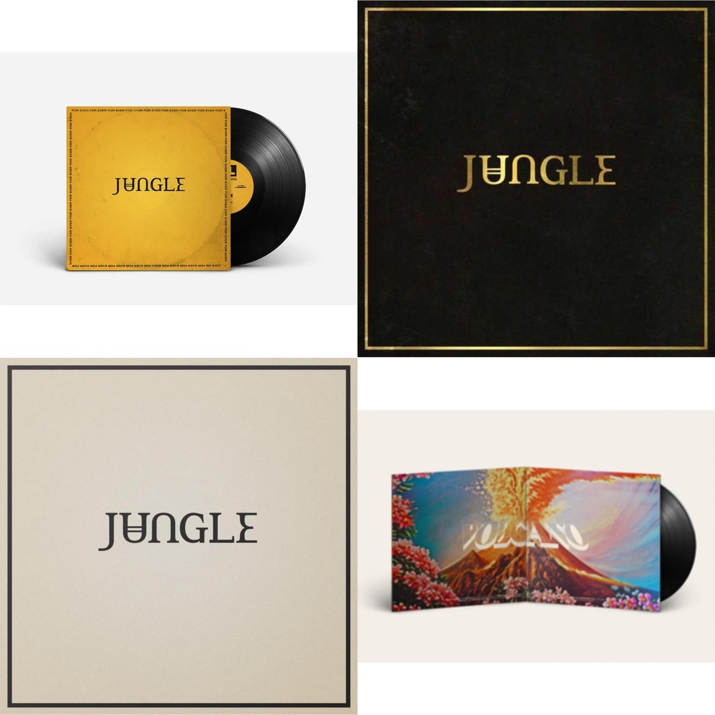 Jungle - For Ever & Loving In Stereo & Volcano & Jungle - LP Vinyl Bundle