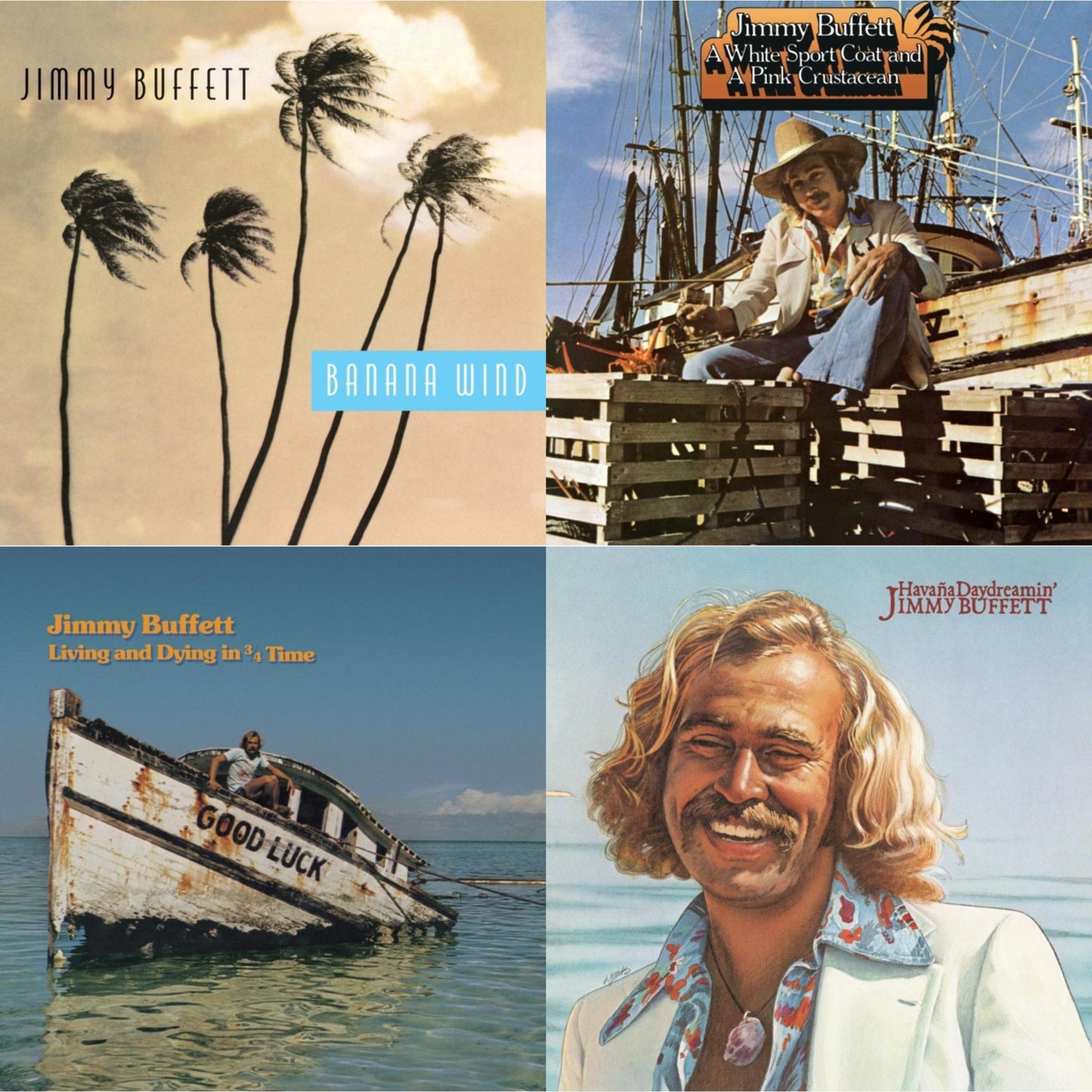 This is a 4 LP Vinyl SKU bundle.
1.This LP Vinyl is brand new.Format: LP VinylThis item's title is: Banana Wind (2LP)Artist: Jimmy BuffettBarcode: 602465226034Release Date: 7/12/2024
2.This LP Vinyl is brand new.