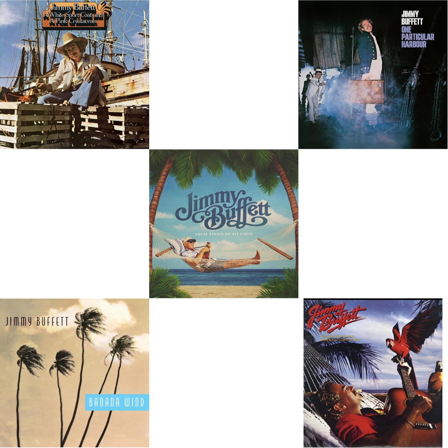 This is a 5 LP Vinyl SKU bundle.
1.This LP Vinyl is brand new.Format: LP VinylThis item's title is: White Sport Coat & A Pink Crustacean Artist: Jimmy BuffettBarcode: 602465225990Release Date: 7/12/2024
2.This LP Vinyl is brand new.