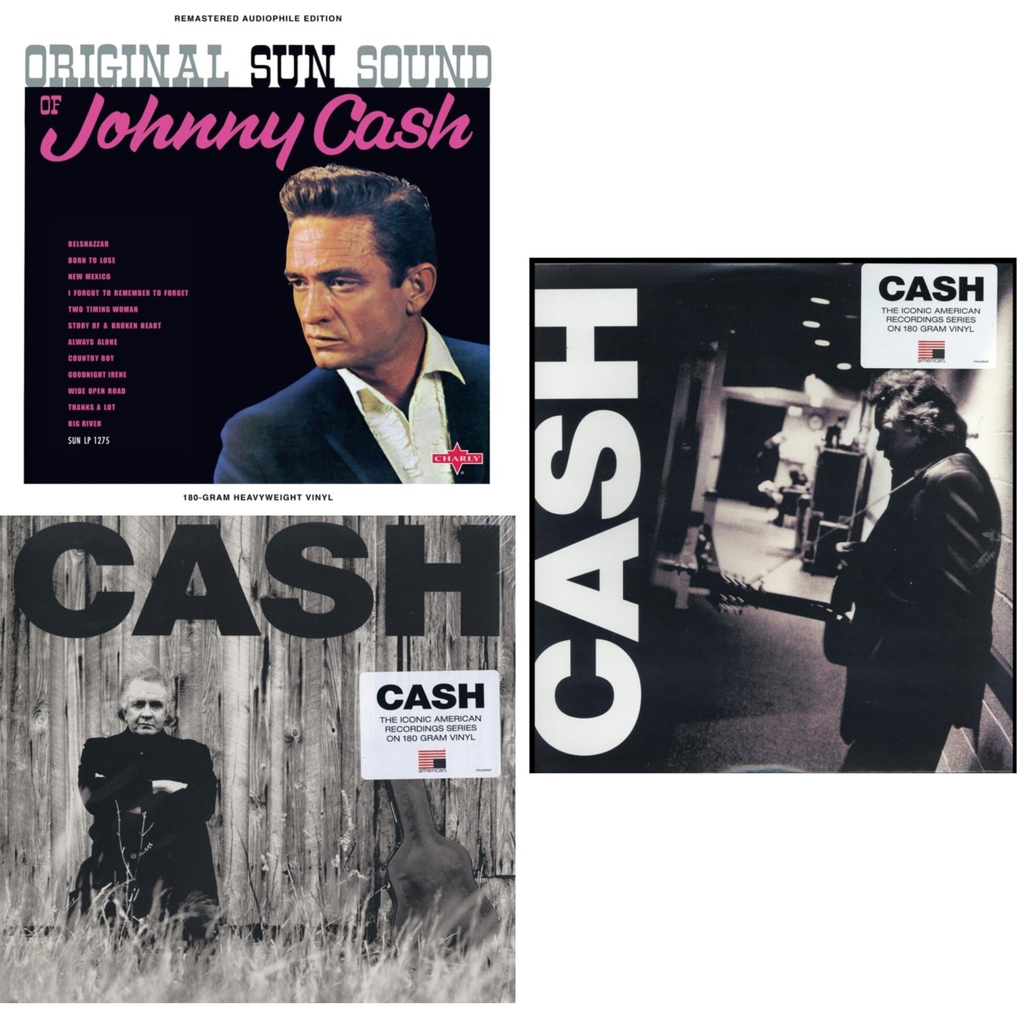 Original Sun Sound Of Johnny Cash & American Ii: Unchained (180G) & American Iii: Soitary Man