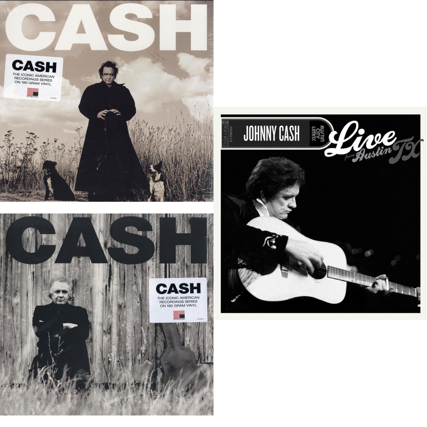 American Recordings & American Ii: Unchained (180G) & Live From Austin, Tx (Green & Black Marble LP Vinyl/50Th Anniversary)