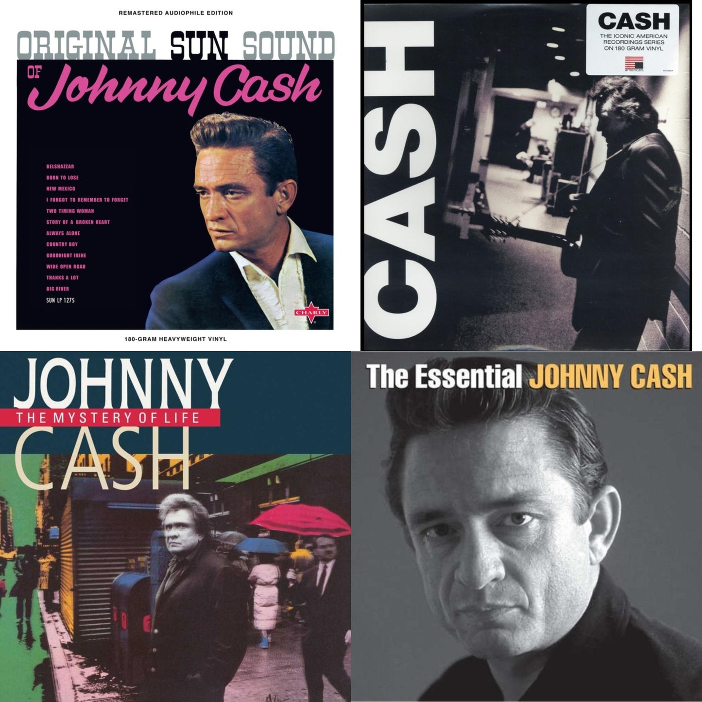 Original Sun Sound Of Johnny Cash & American Iii: Soitary Man & Mystery Of Life & Essential Johnny Cash