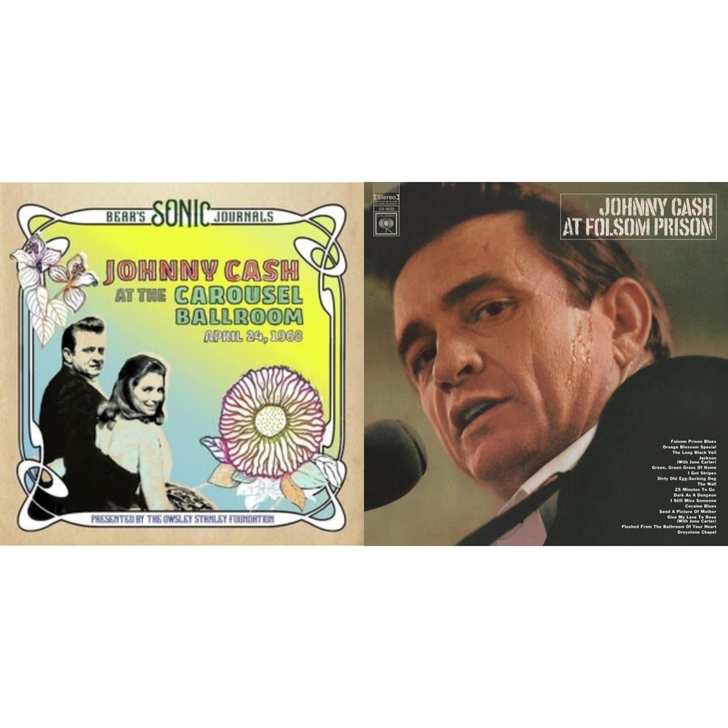 At Folsom Prison & Bear's Sonic Journals: Johnny Cash, At The Carousel Ballroom, April 24, 1968 (2LP)