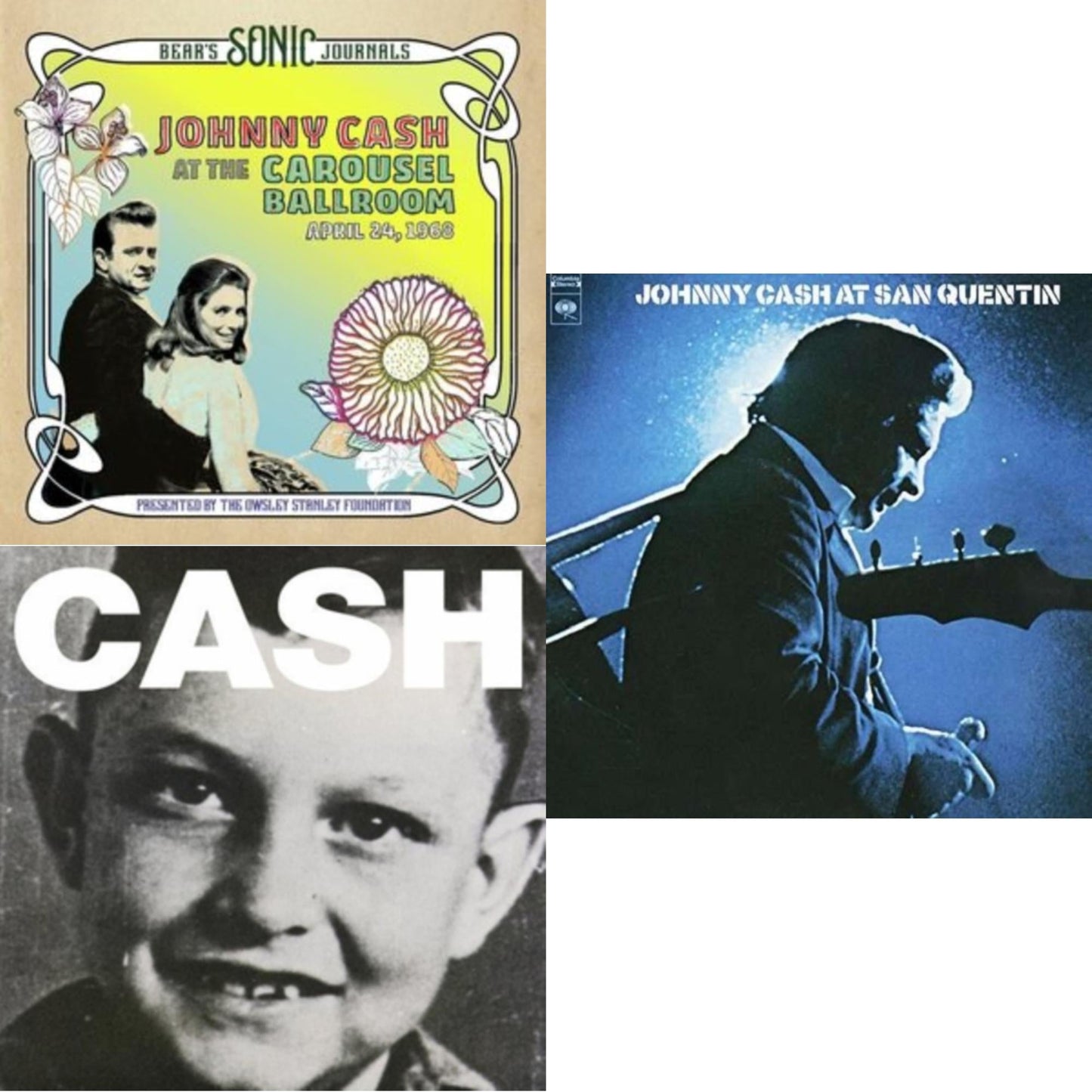 Bear's Sonic Journals: Johnny Cash, At The Carousel Ballroom, April 24, 1968 (2LP) & American Vi: Ain't No Grave & At San Quentin