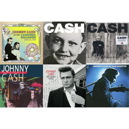 Bear's Sonic Journals: Johnny Cash, At The Carousel Ballroom, April 24, 1968 (2LP) & American Vi: Ain't No Grave & American Ii: Unchained (180G) & Mystery Of Life & Rebel Sings (Crystal Clear & Solid Silver LP Vinyl) & At San Quentin