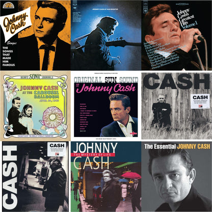 Johnny Cash - Sings The Songs That Made Him Famous (Remastered 2023) (Tangerine LP Vinyl) & At San Quentin & Greatest Hits, Volume 1 & Bear's Sonic Journals: Johnny Cash, At The Carousel Ballroom, April 24, 1968 (2LP) & Original Sun Sound Of Johnny