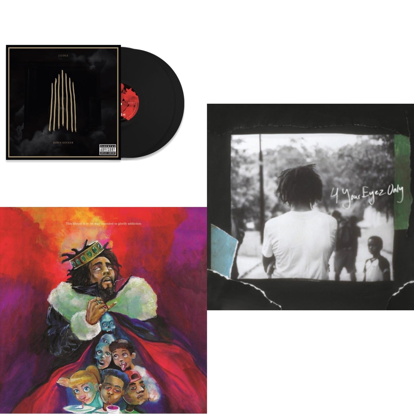 Born Sinner (X) (2LP) & 4 Your Eyez Only & Kod