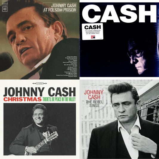 This is a 4 LP Vinyl SKU bundle.
1.This LP Vinyl is brand new.Format: LP VinylMusic Style: CountryThis item's title is: At Folsom PrisonArtist: Johnny CashLabel: LEGACYBarcode: 194397640113Release Date: 8/7/2020
2.This LP Vinyl is brand new.