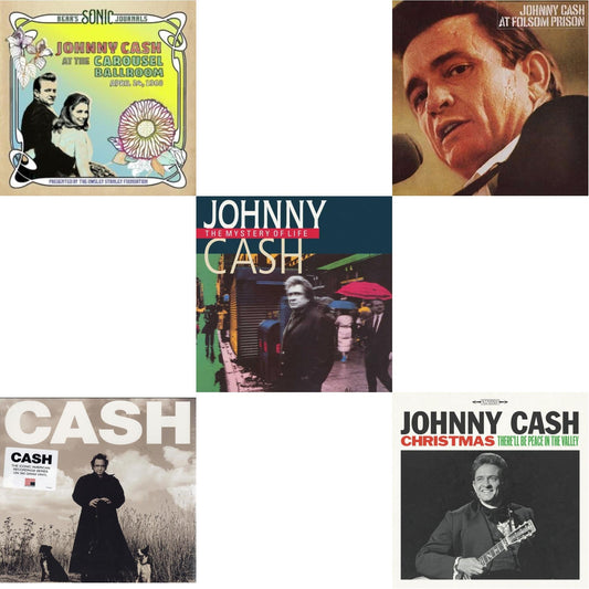 Bear's Sonic Journals: Johnny Cash, At The Carousel Ballroom, April 24, 1968 (2LP) & American Recordings & Mystery Of Life & At Folsom Prison & Christmas: There'll Be Peace In The Valley
