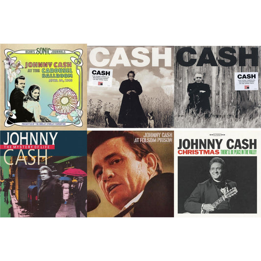 Bear's Sonic Journals: Johnny Cash, At The Carousel Ballroom, April 24, 1968 (2LP) & American Recordings & American Ii: Unchained (180G) & Mystery Of Life & At Folsom Prison & Christmas: There'll Be Peace In The Valley