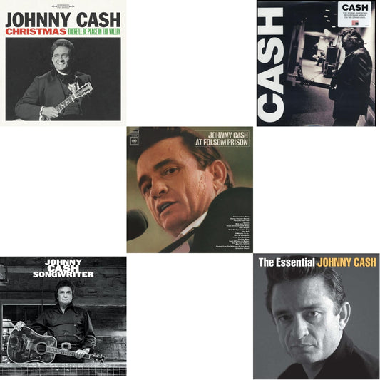 At Folsom Prison & Songwriter & American Iii: Soitary Man & Essential Johnny Cash & Christmas: There'll Be Peace In The Valley
