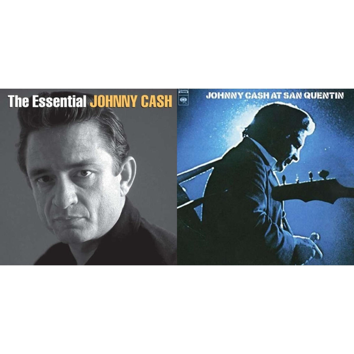 Johnny Cash - At San Quentin & Essential Johnny Cash - LP Vinyl Bundle