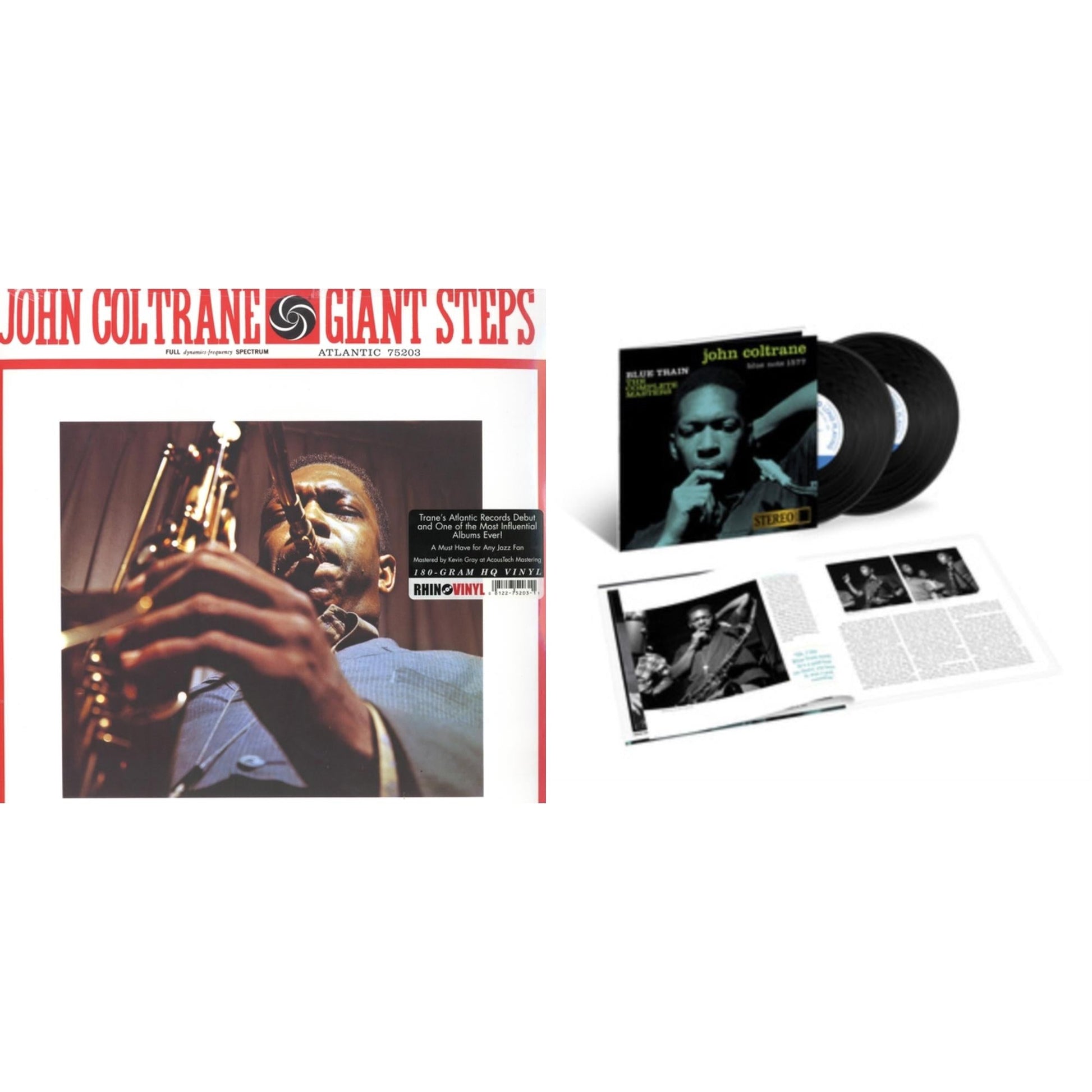This is a 2 LP Vinyl SKU bundle.
1.This LP Vinyl is brand new.Format: LP VinylMusic Style: Hard BopThis item's title is: Giant StepsArtist: John ColtraneLabel: ATLANTIC CATALOG GROUPBarcode: 081227520311Release Date: 11/4/2003
2.This LP Vinyl is brand new.