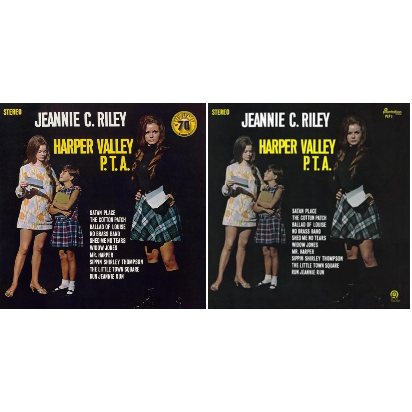 Harper Valley P.T.A. (Mono/Remastered 2022) & Harper Valley P.T.A. (Translucent Yellow LP Vinyl)