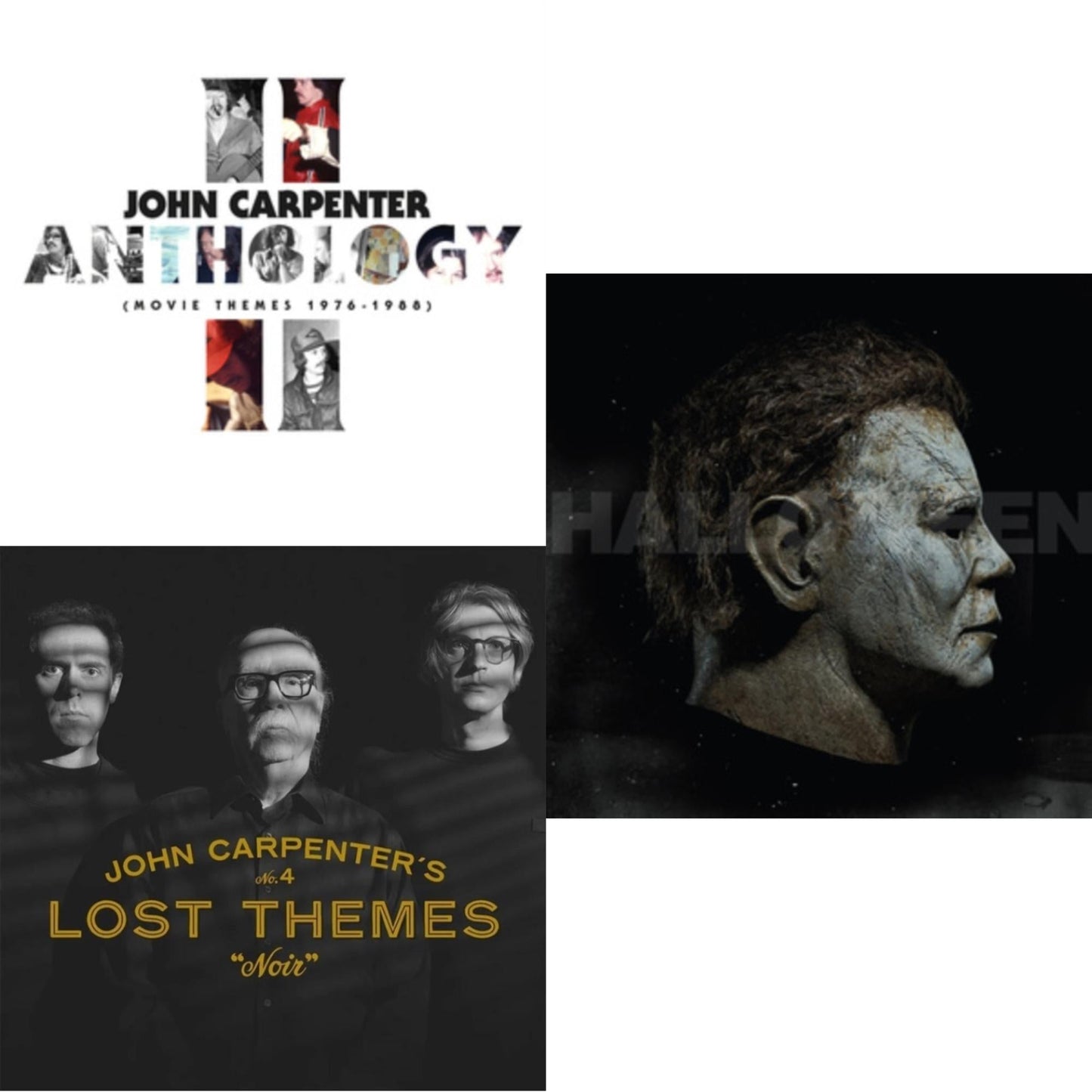 Anthology Ii (Movie Themes 1976-1988) (Blue LP Vinyl) & Lost Themes Iv: Noir (Tan & Black Marble LP Vinyl/7Inch) & Halloween Ost (Expanded Edition/2025 Art Edition/2LP/Bone White W/ Orange Splatter Vinyl)