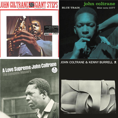 This is a 4 LP Vinyl SKU bundle.
1.This LP Vinyl is brand new.Format: LP VinylMusic Style: Hard BopThis item's title is: Giant StepsArtist: John ColtraneLabel: ATLANTIC CATALOG GROUPBarcode: 081227520311Release Date: 11/4/2003
2.This LP Vinyl is brand new.