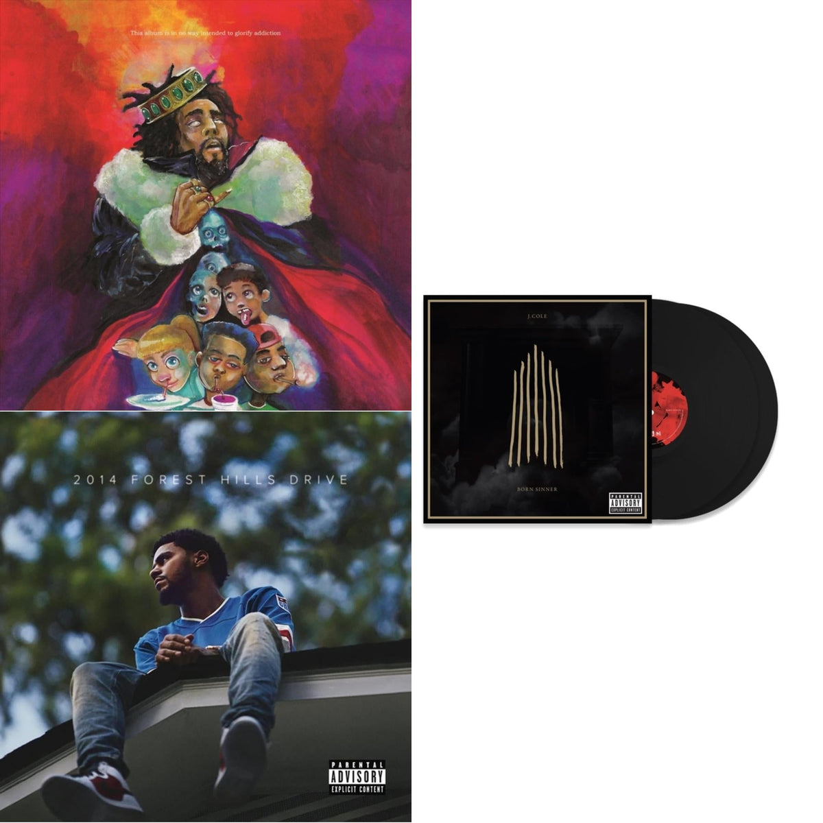 2014 Forest Hills Drive (2LP) (X) & Born Sinner (X) (2LP) & Kod